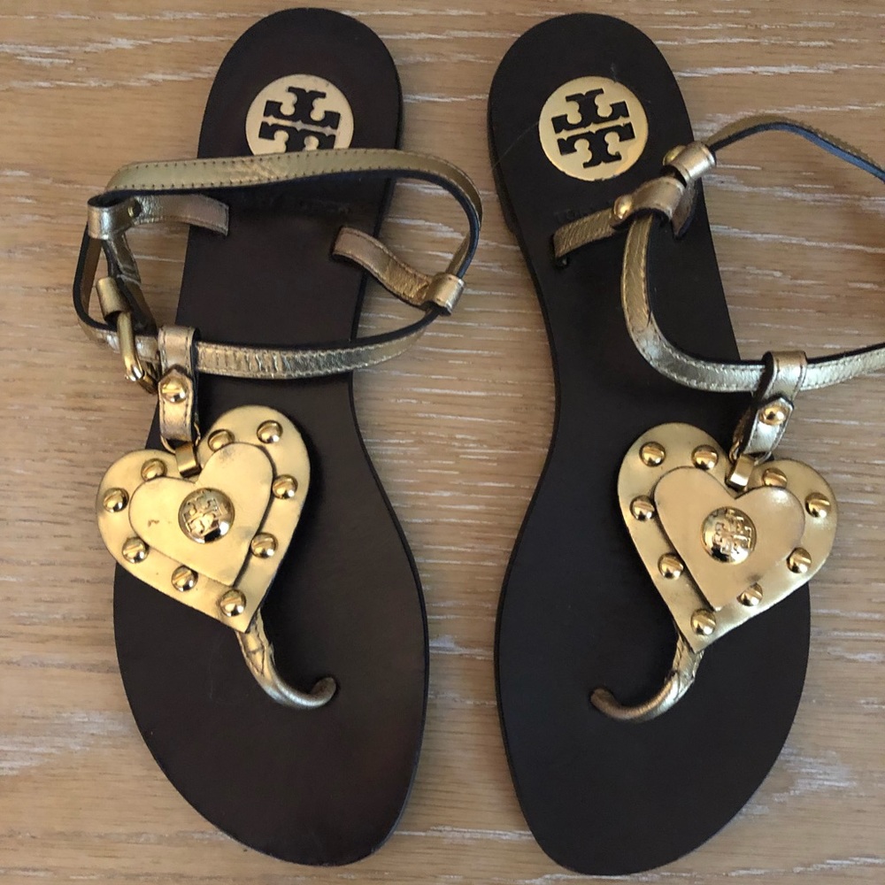 Tory Burch Heart Sandals - lightly worn.